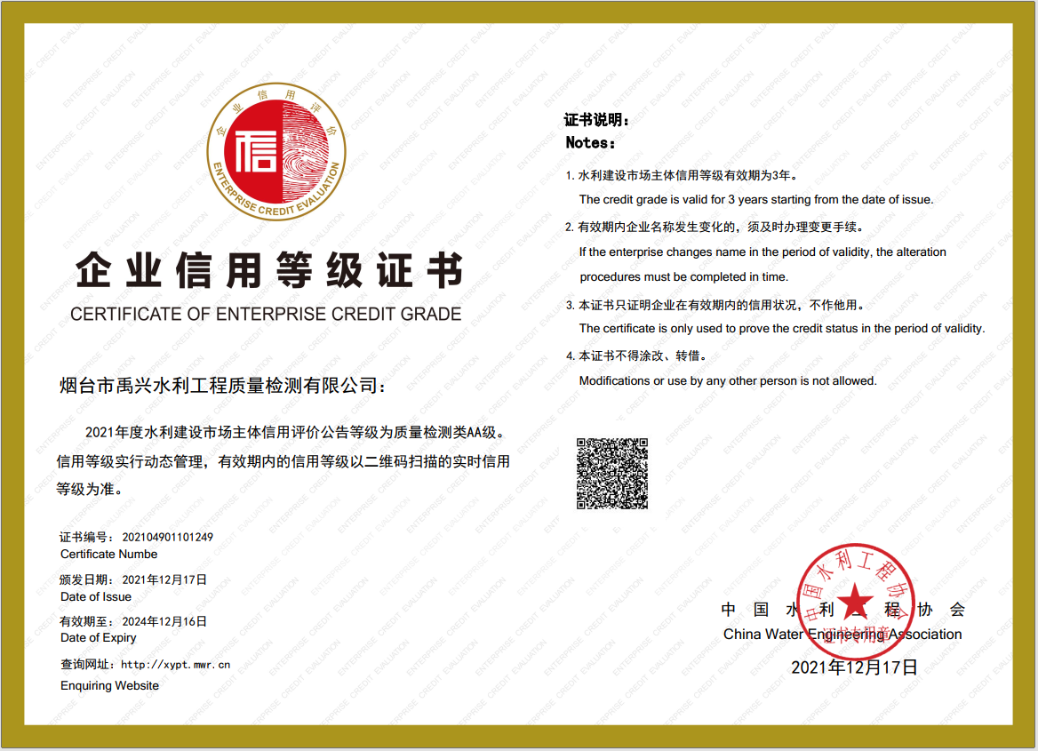 企业信用等级